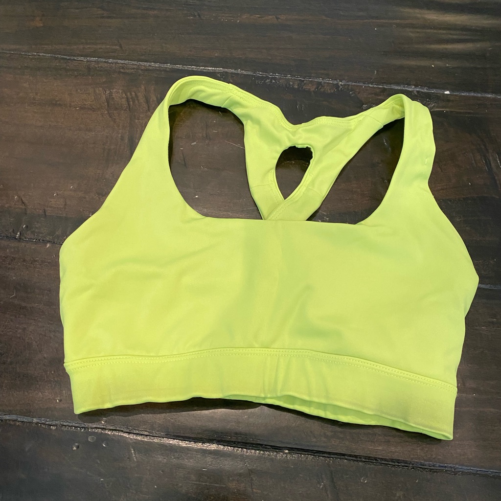 Forever 21 Neon Yellow Sports Bra